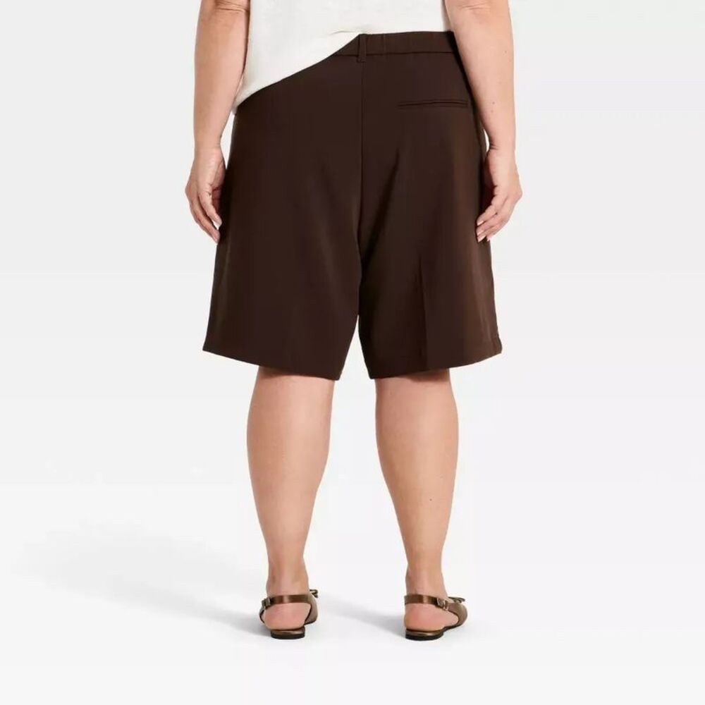 Women's Bermuda Fashion Shorts 11" - A New Day Brown XXL
